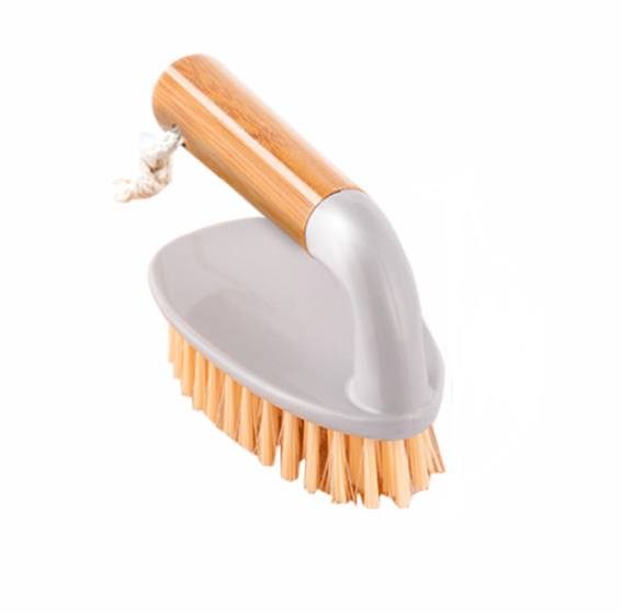 Bamboo Laundry Scrub Brush for Clothes, Shoes and Floors
