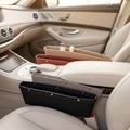 Waterproof Leather Car Seat Organizer with Adjustable Pockets