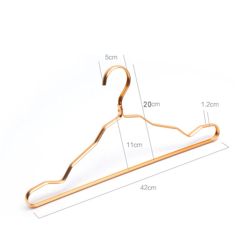 Non-Slip Aluminum Clothes Hangers, 5 or 10 Pack
