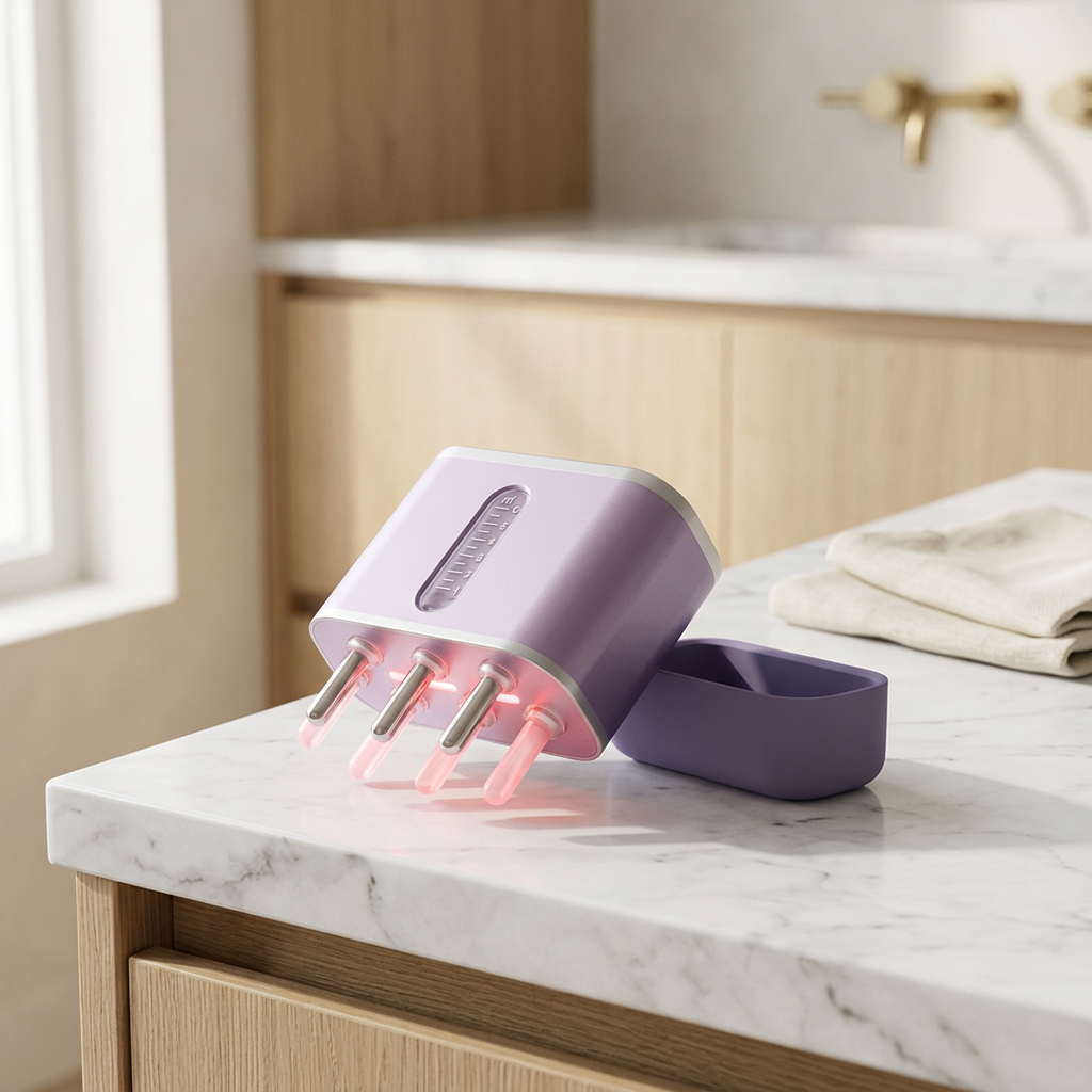 Scalp Massage Comb for Hair Oils, Purple or Black