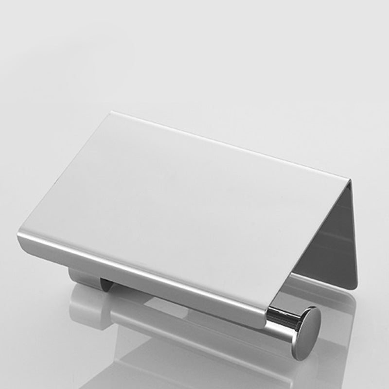 Stainless Steel Tissue Holder, No-Drill Install, Silver