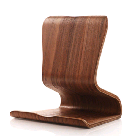 Wooden Tablet and Phone Stand, Walnut or White Maple