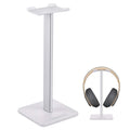 Aluminum Headphone Stand with Flexible Headrest and Anti-Slip Base, White