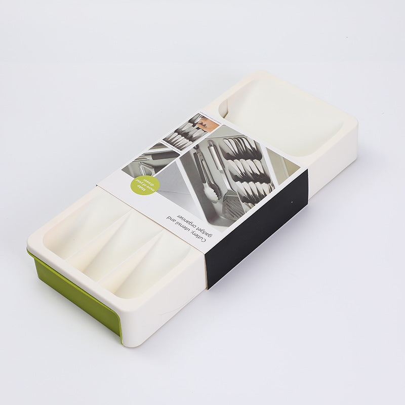Expandable Silverware Drawer Organizer, Grey or Beige