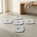 Square Sponge-Layer Spin Mop Pads, 9 x 9 in, 5-Pack