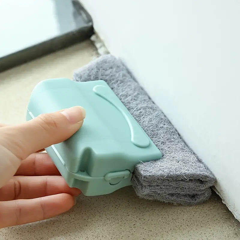 Angled Window Corner Cleaning Brush for Frames and Tracks