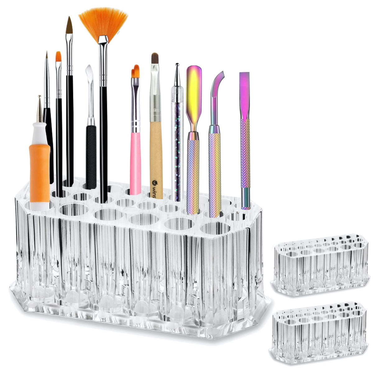 Clear Acrylic Nail Art Tool and Polish Organizer