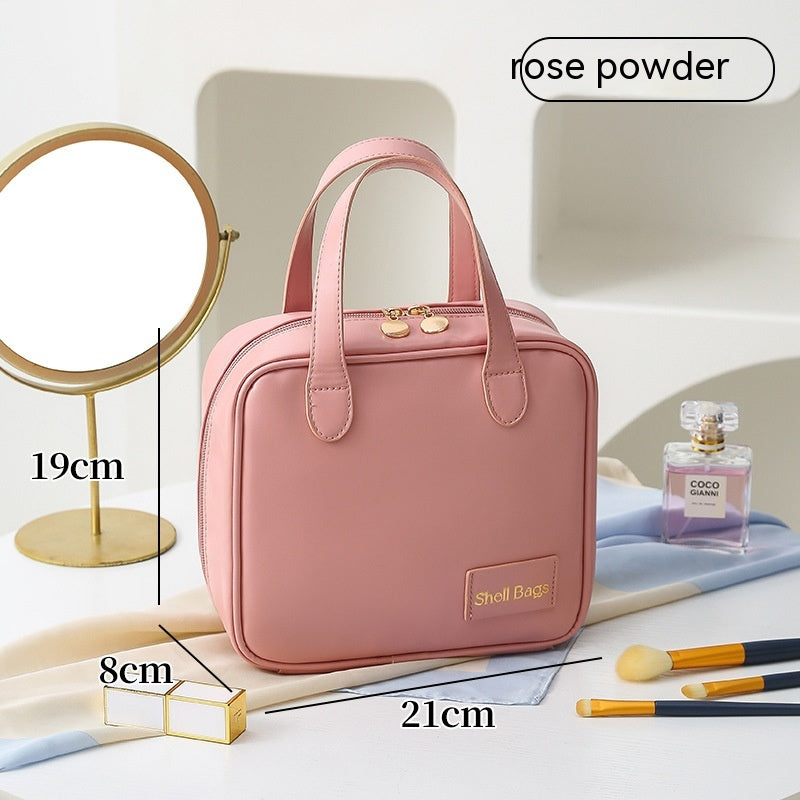 Large Capacity PU Travel Makeup Pouch, 21 x 8 x 19 cm