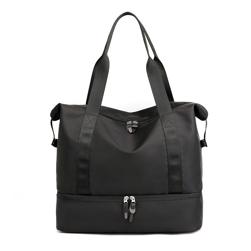 Large Wet and Dry Separation Gym Bag in Nylon, 40 x 22 x 40 cm
