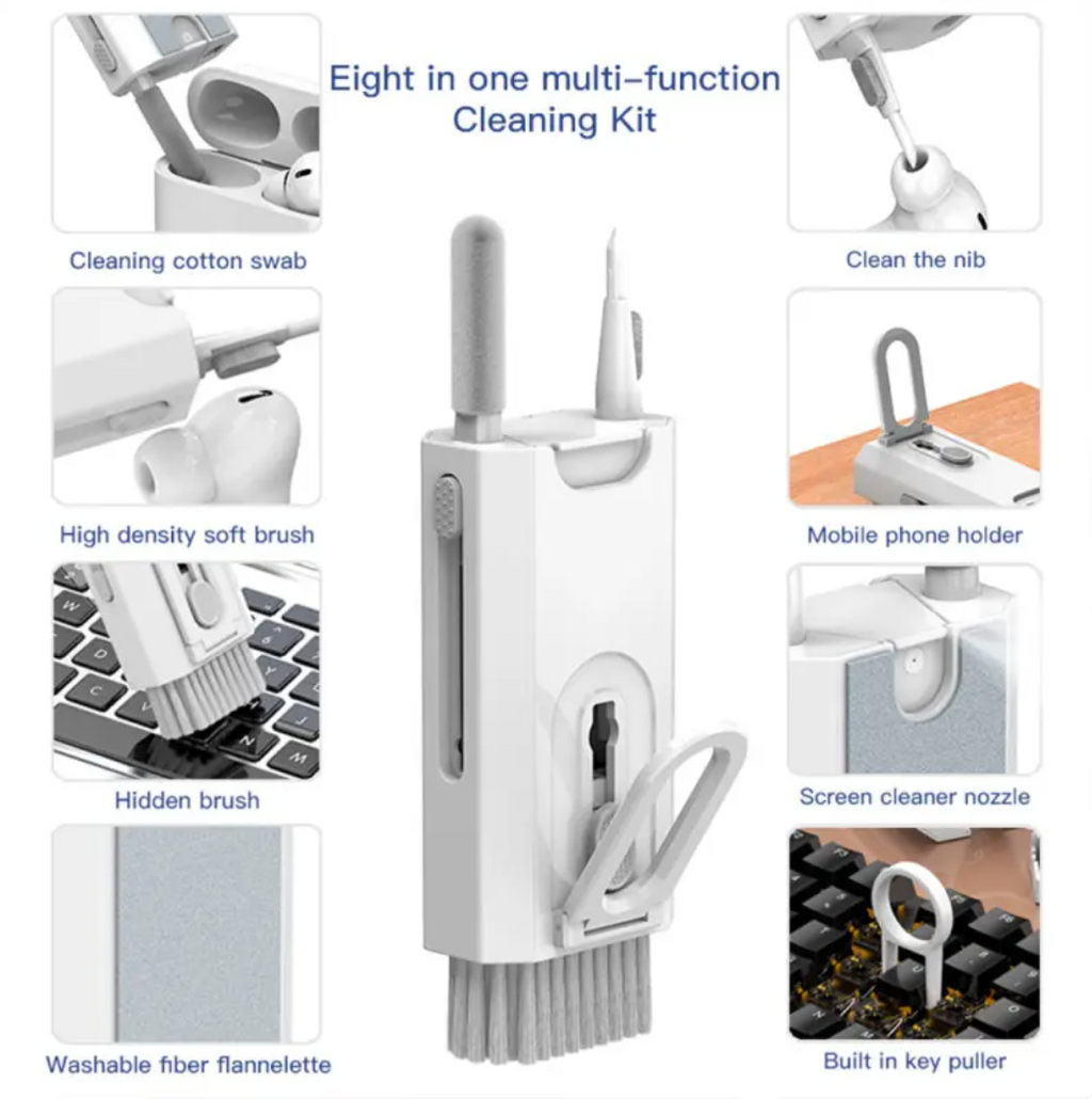 8-in-1 Electronics Cleaning Kit for Phones, Keyboards and Earbuds