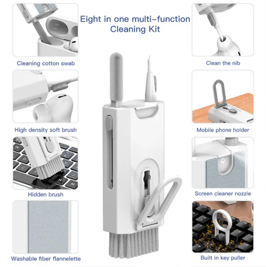 8-in-1 Electronics Cleaning Kit for Phones, Keyboards and Earbuds