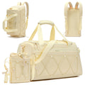 40L Convertible Gym Backpack with Shoe Compartment, Yellow