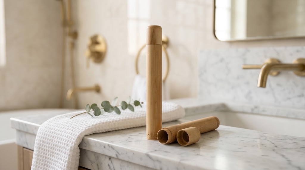 Bamboo Toothbrush Travel Case, 2.8 x 21 cm