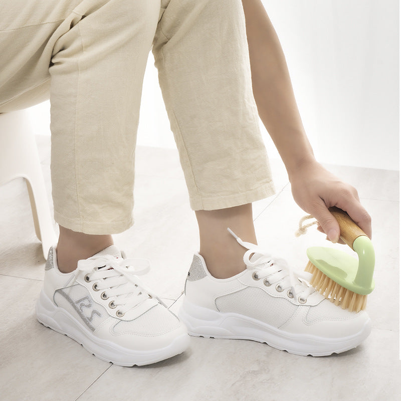 Bamboo Laundry Scrub Brush for Clothes, Shoes and Floors