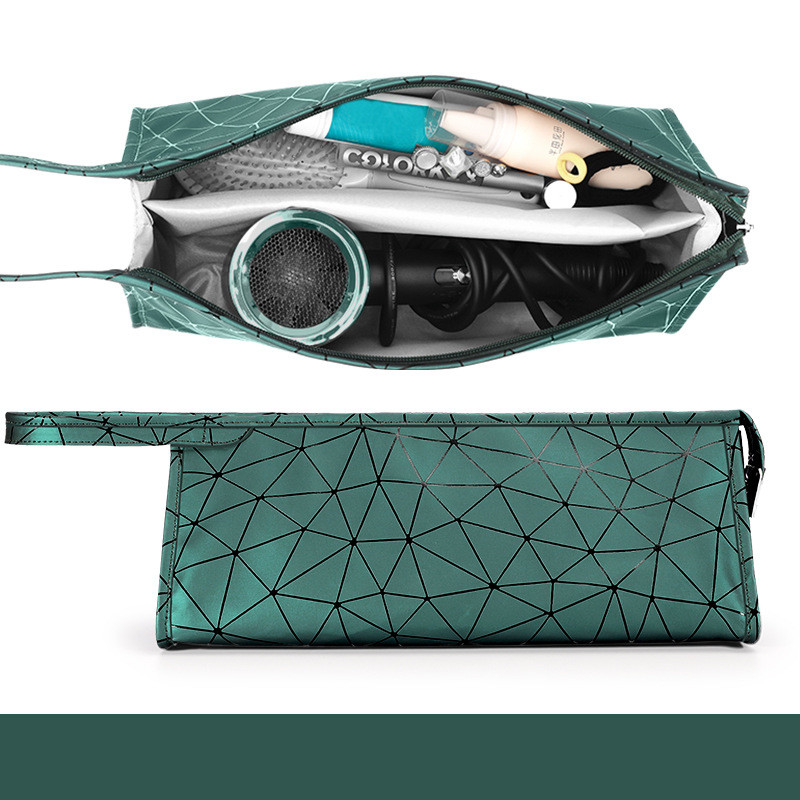 PU Leather Hair Dryer Travel Storage Bag