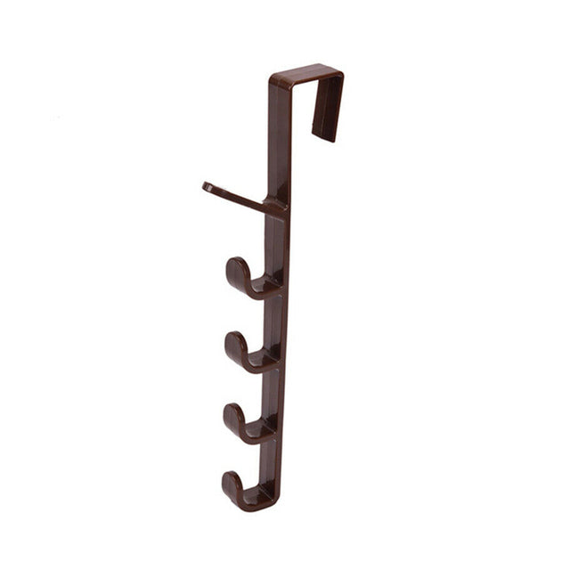 5-Hook Wall Rack for Coats, Hats and Bags