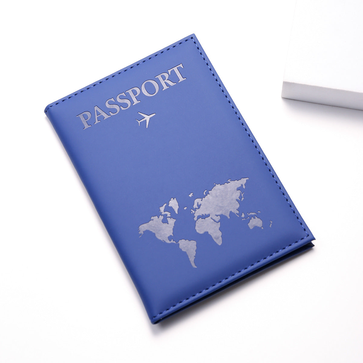 Geometric Print PU Leather Passport Cover, 12 Colors