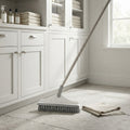 2-in-1 V-Shape Grout Scrub Brush with Squeegee and 44 in Handle