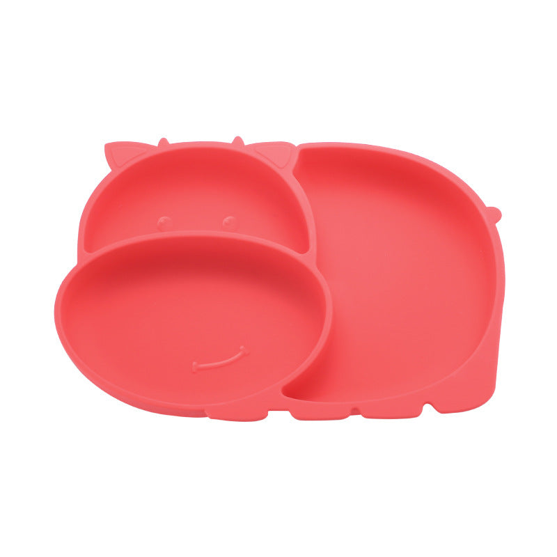 Divided Silicone Suction Plate for Baby Mealtimes, Multiple Options