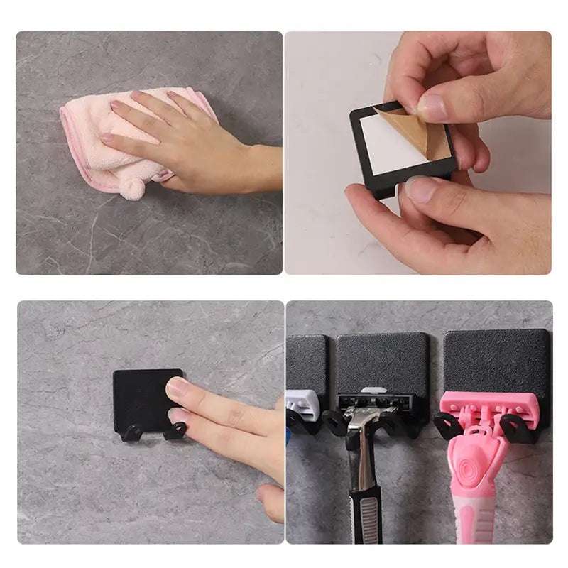 No-Drill Multifunctional Wall Hook for Bathroom and Bedroom