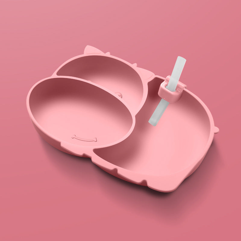 Divided Silicone Suction Plate for Baby Mealtimes, Multiple Options