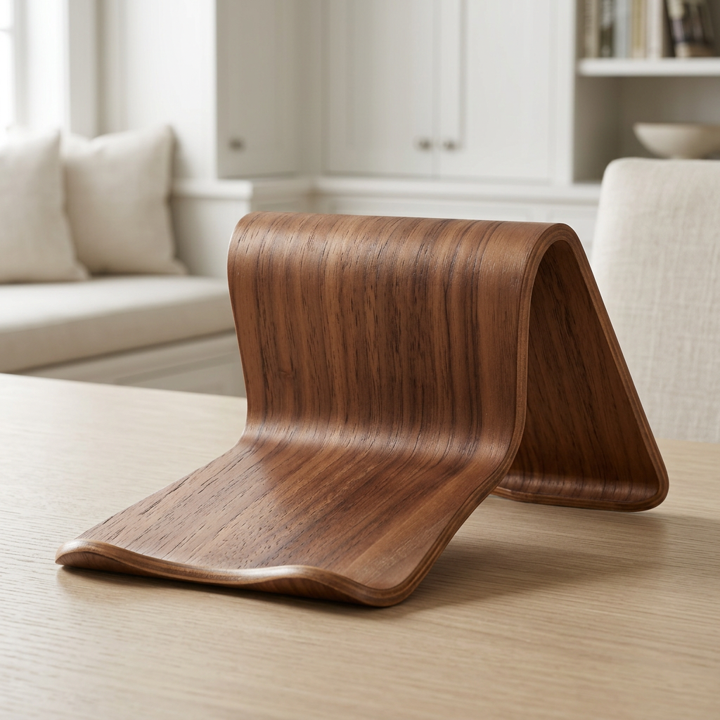 Wooden Tablet and Phone Stand, Walnut or White Maple