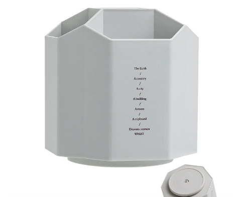 Rotating Desktop Pen Holder, 3, 5 or 9 Grids, PP Plastic