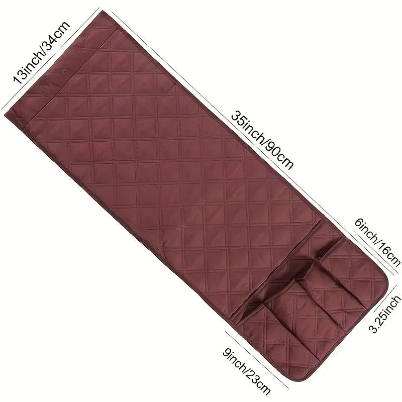 Polyester Sofa Armrest Caddy for Remotes and Books