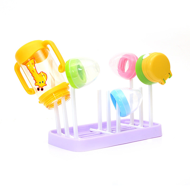 Space-Saving Baby Bottle Drying Rack, Foldable Portable Tray