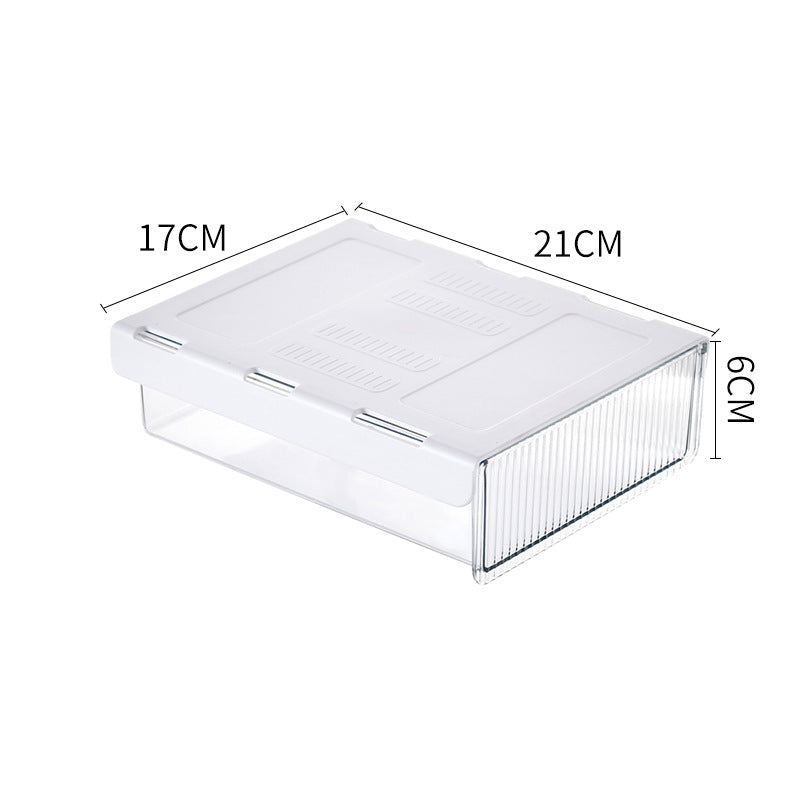 Under-Desk Hidden Drawer Organizer, Clear or Black, 3 Sizes