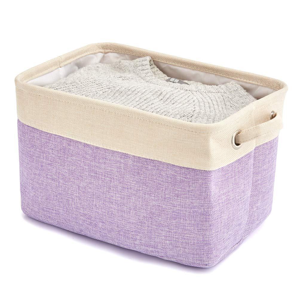 Collapsible Cotton Linen Storage Box for Toys and Sundries