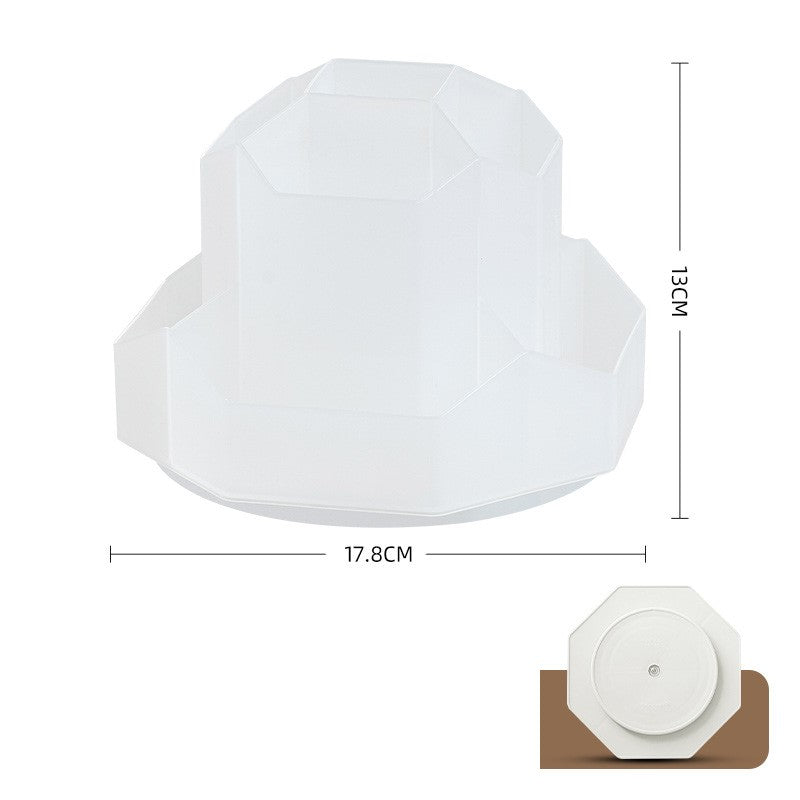 Rotating Desktop Pen Holder, 3, 5 or 9 Grids, PP Plastic