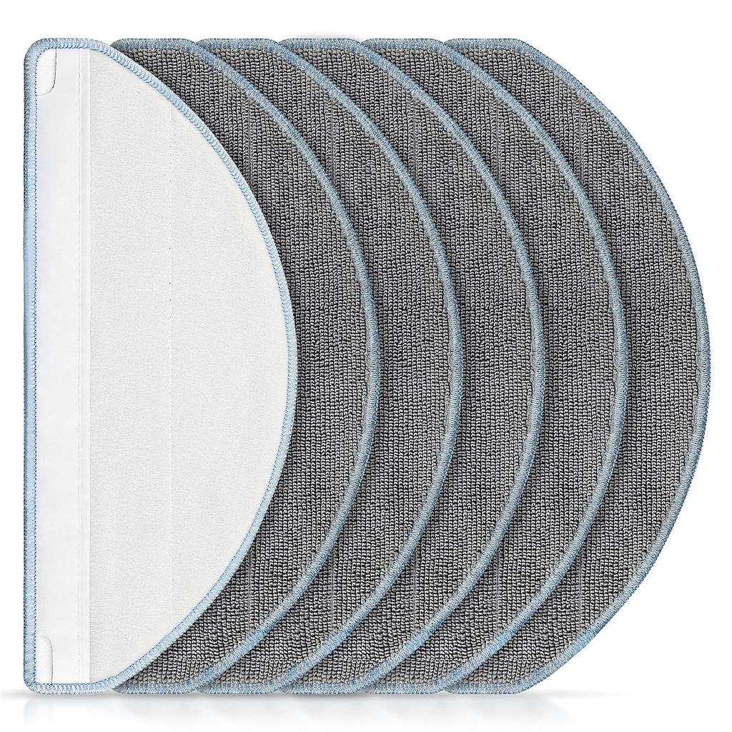Washable Microfiber Robot Mop Pads, 6-Pack