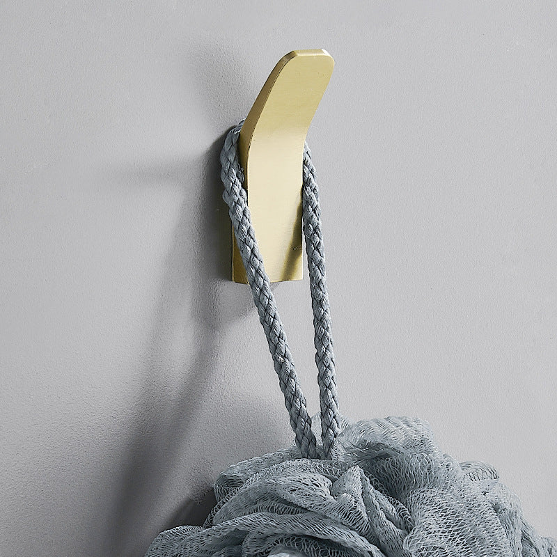No-Drill Aluminum Wall Hook for Kitchen and Bathroom