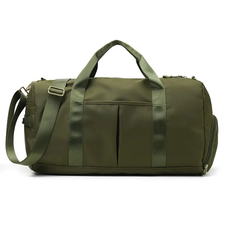 Large-Capacity Women's Yoga Gym Bag with Mat Compartment