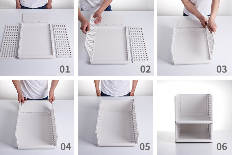 Stackable Drawer-Style PP Storage Box for Clothes and Linens