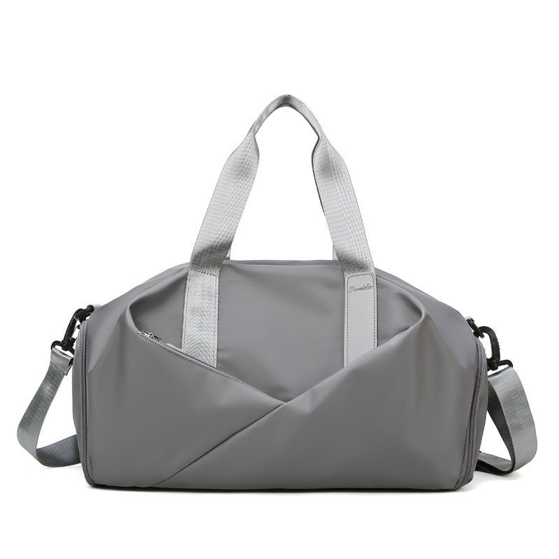 Nylon Gym Bag with Wet Compartment and Shoulder Strap