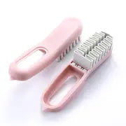 Self-Adhesive Suede Shoe Brush with Soft Bristles
