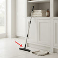 Long-Handle Silicone Pet Hair Broom with Rinse-Clean Bristles