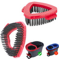 Triangle Stiff Bristle Scrub Brush Head for Spin Mop Base