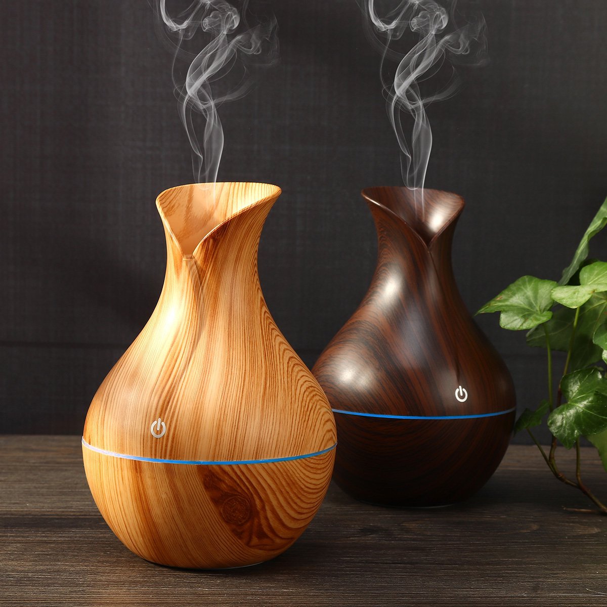 Ultrasonic Essential Oil Diffuser with Color-Changing LED, 130 ml