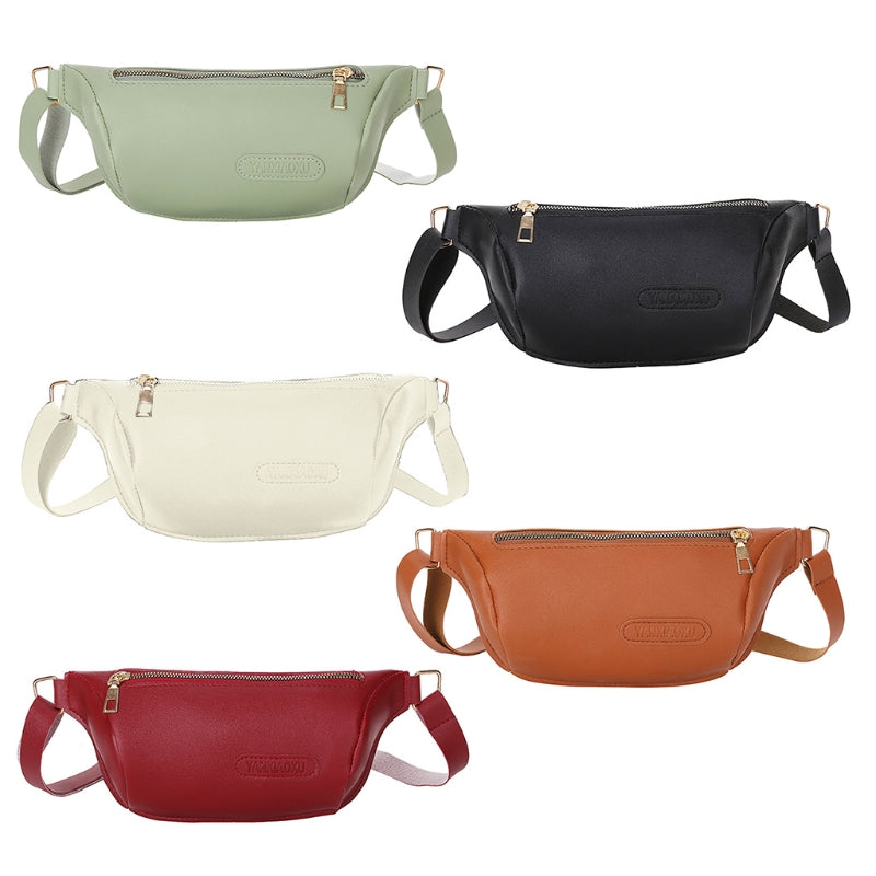PU Leather Fanny Pack and Chest Bag for Women