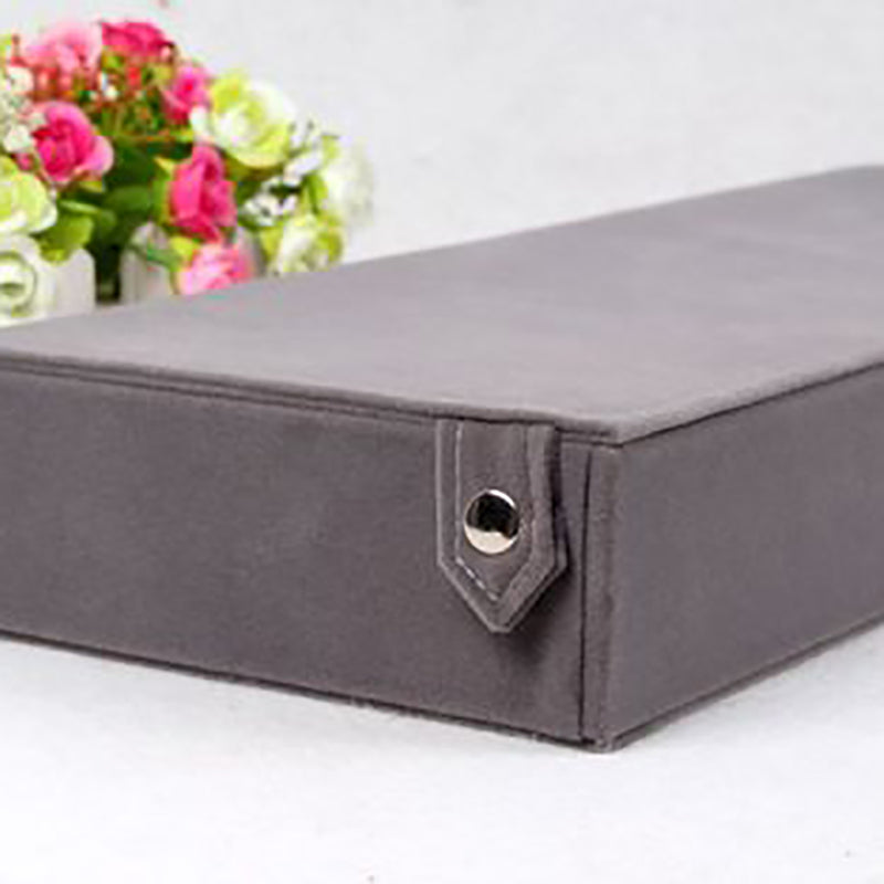 8-Grid Velvet Sunglasses Organizer Box, 48.5 x 18 cm