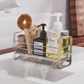 Stainless Steel Sink Caddy with Sloped Removable Drain Tray