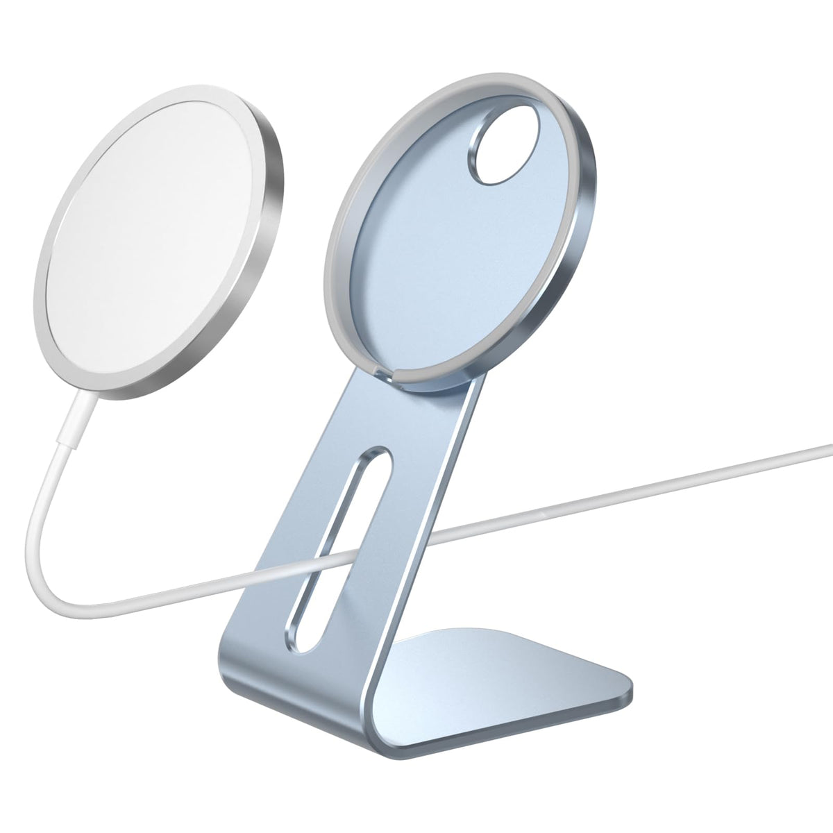 Aluminum Magnetic Phone Stand for Desk, Sky Blue