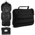 Full-Open Toiletry Bag with Dry and Wet Separation, Black