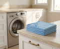 Water-Only Microfiber Window Cleaning Cloths, 4-Pack, Blue