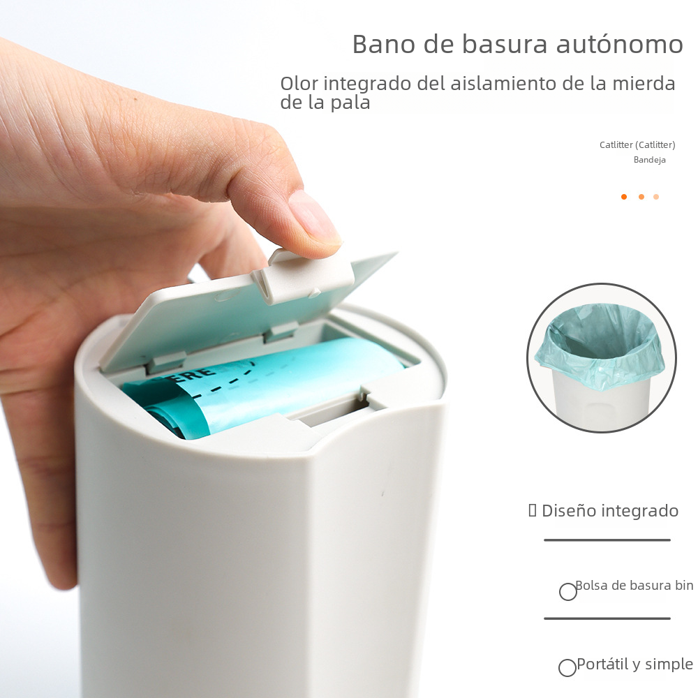 Cat Litter Scoop Kit with Waste Bin and Trash Bag Options