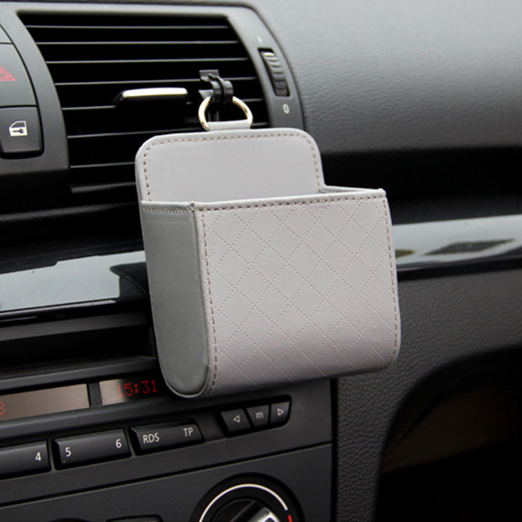 Embossed Car Air Vent Storage Pocket for Phone and Keys