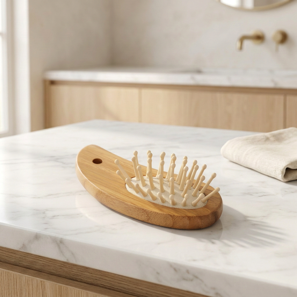 Bamboo Air Cushion Massage Comb, 10.5 x 4.5 cm